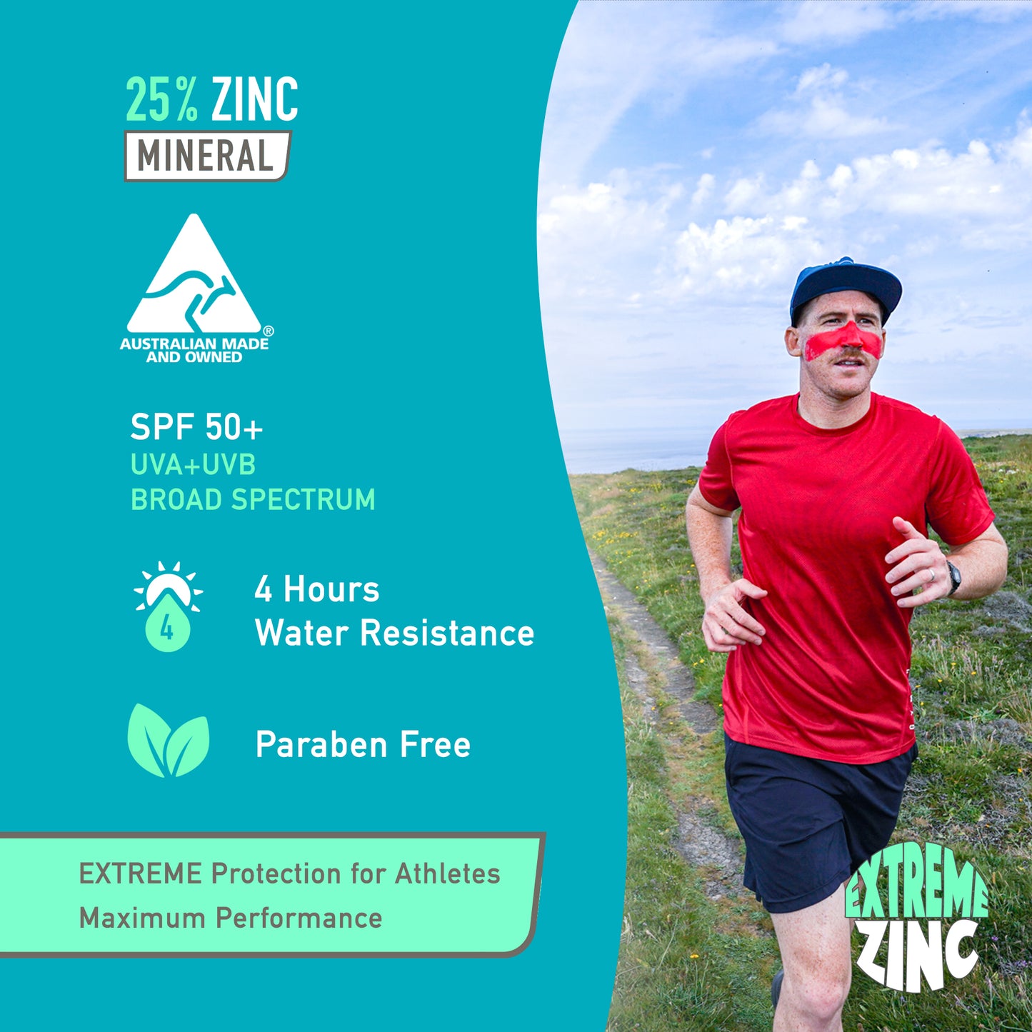 Extreme Zinc Sticks - 3-Pack: Red, White, Blue - SPF 50+ SPF 50+