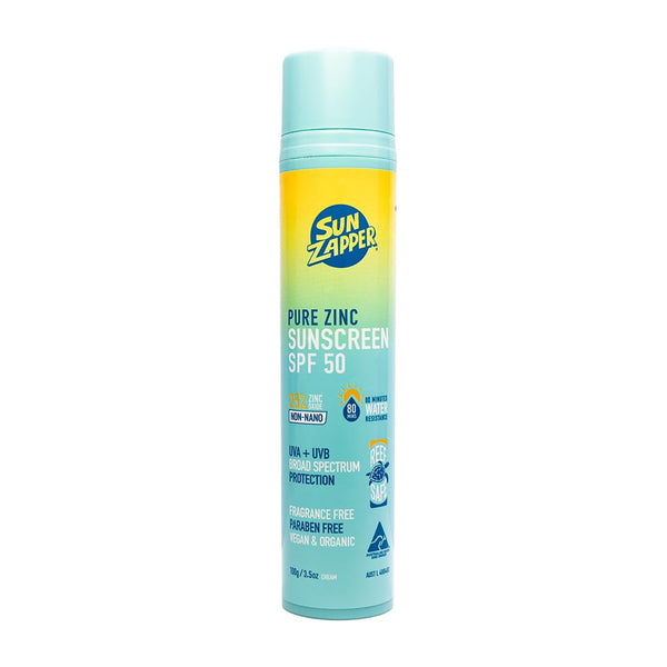 Pure Zinc Mineral Sunscreen SPF 50 - Pump Bottle — Sun Zapper Australian zinc sunscreen