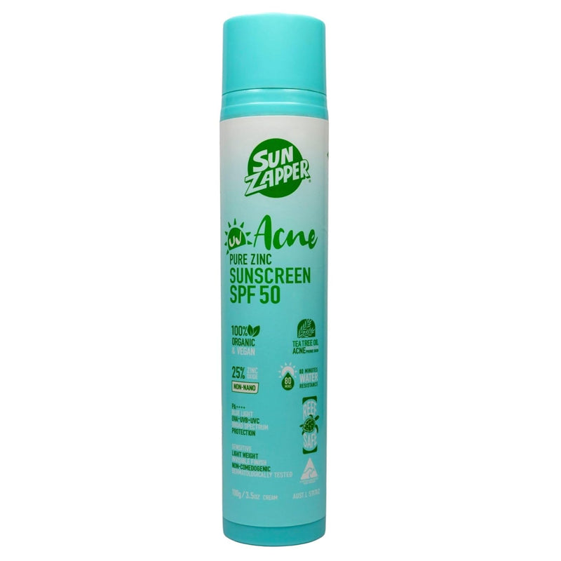 Pure Zinc Acne Sunscreen SPF 50 — Australian zinc sunscreen by Sun Zapper, made in Australia