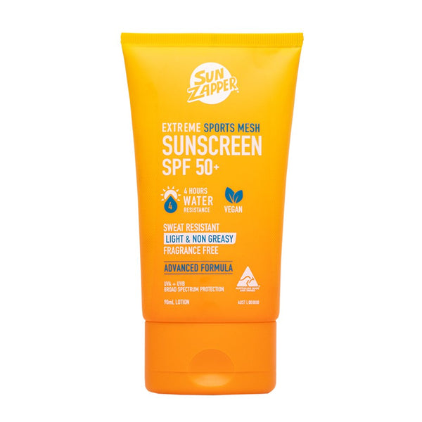 Extreme Sports Mesh Sunscreen SPF 50+ — Sun Zapper Australian zinc sunscreen