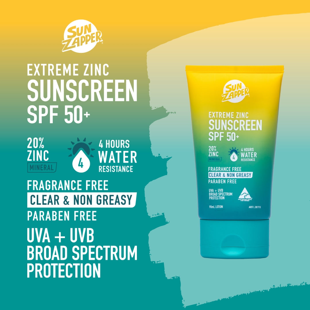 Zinc Lotion SPF 50+ 20% Zinc Oxide Water Resistant - Sun Zapper
