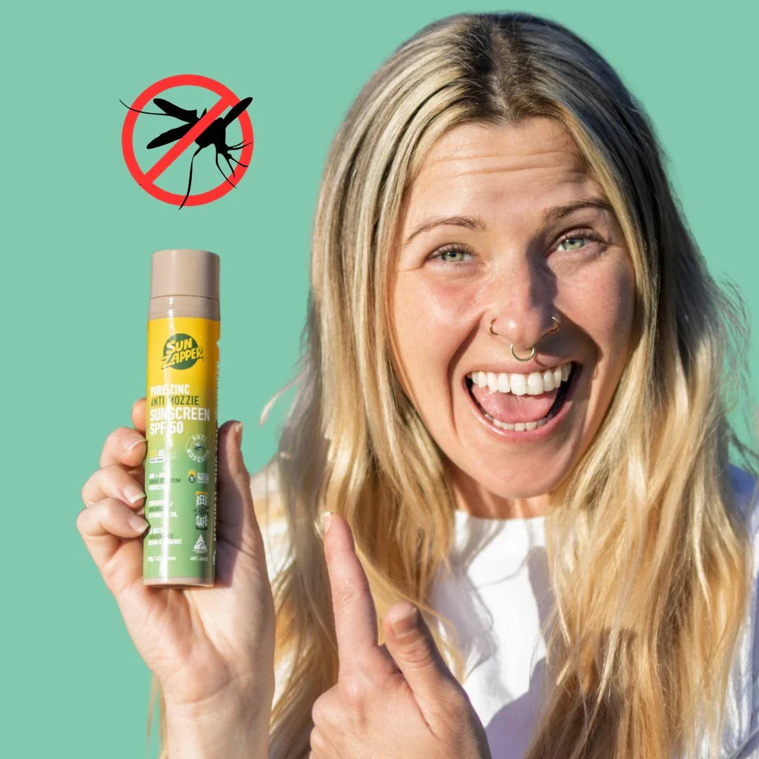 Mosquito Repellent Sunscreen SPF 50 – DEET-Free, Citronella, Reef Safe, Tinted