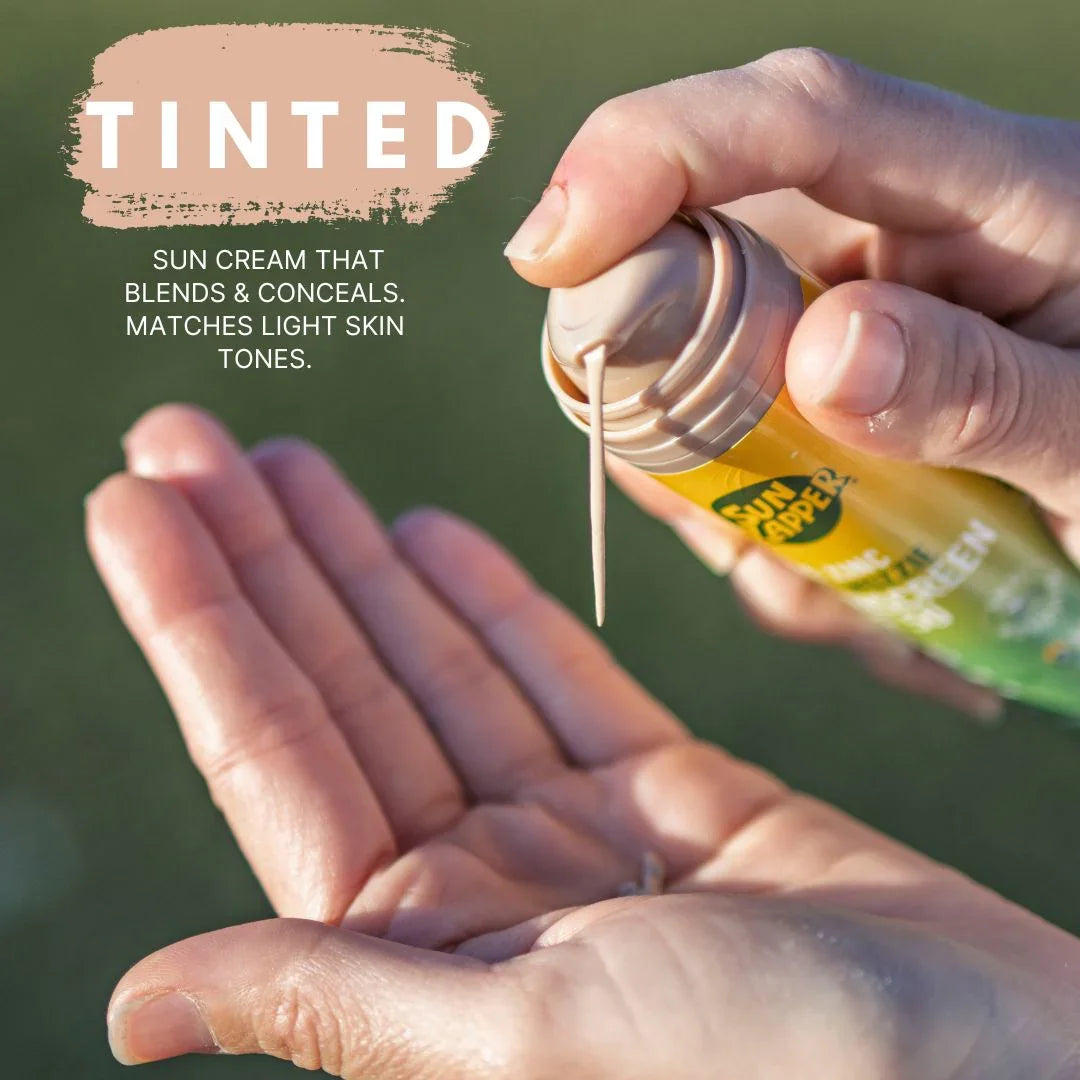 Mosquito Repellent Sunscreen SPF 50 – DEET-Free, Citronella, Reef Safe, Tinted