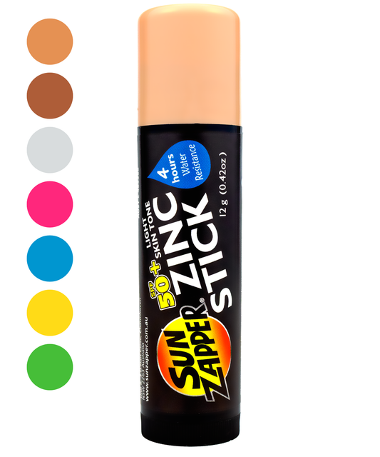 Zinc Sunscreen Stick SPF 50+ – 7 Colours