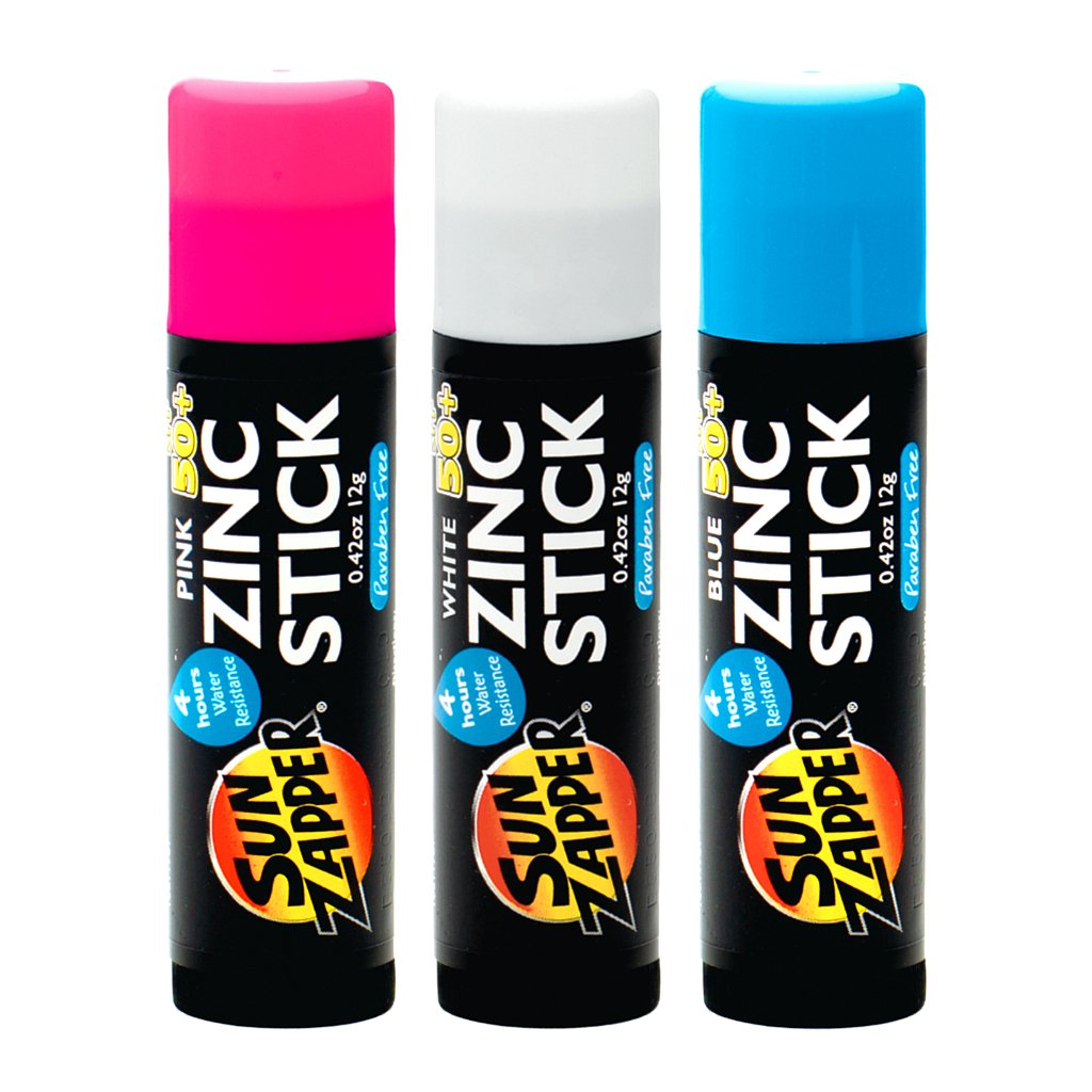 Triple Value Pack: Pink, White & Blue - SPF 50+ Zinc Sticks