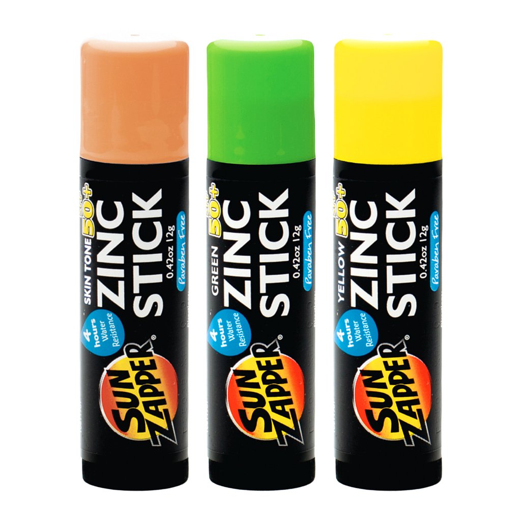 Triple Value Pack: Skin Tone, Green & Yellow - SPF 50+ Zinc Sticks